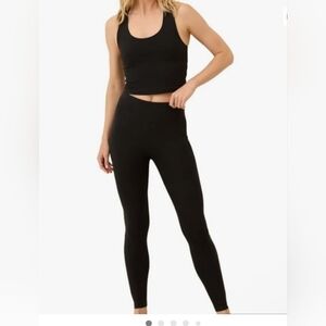 Pact Organic Cotton Black Leggings size S